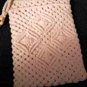 Macrame crossbody bag